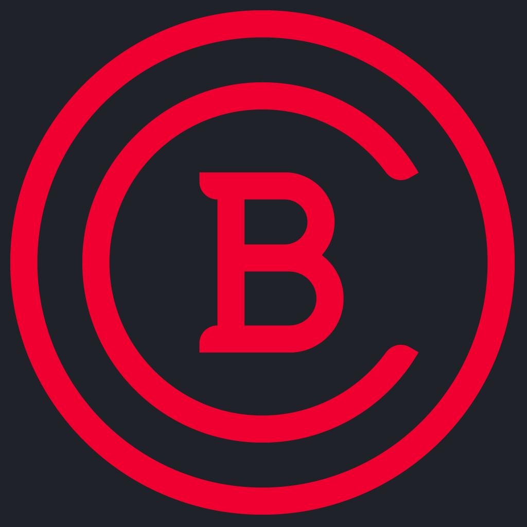 Image of the Baker College Logo (Red on Black background)